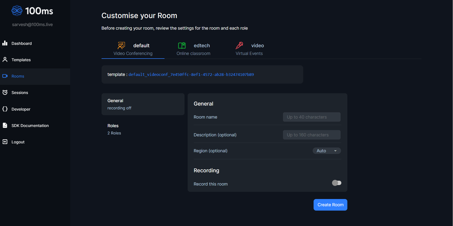 Create a room